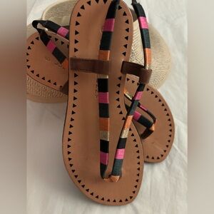 Lucky Penny- Multi- Color Sandals- Ladies- Size-6-Excellent Condition.NWOT